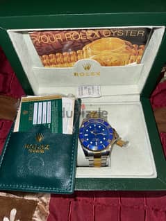 R‏olex Submariner Half Gold Bluesy, Automaticللبيع كوبي اورجينال 0