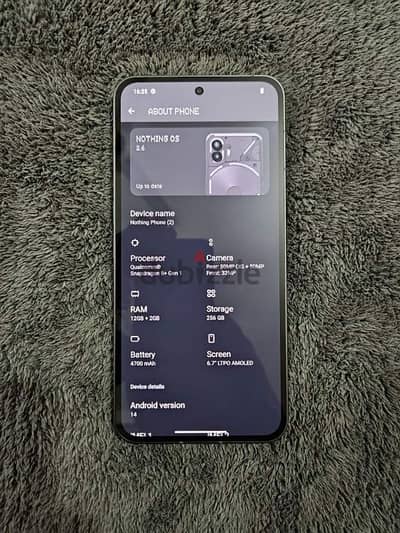 Nothing phone 2 like new 12GB ram 256GB لبيع حاله ممتازه وارد الامارات