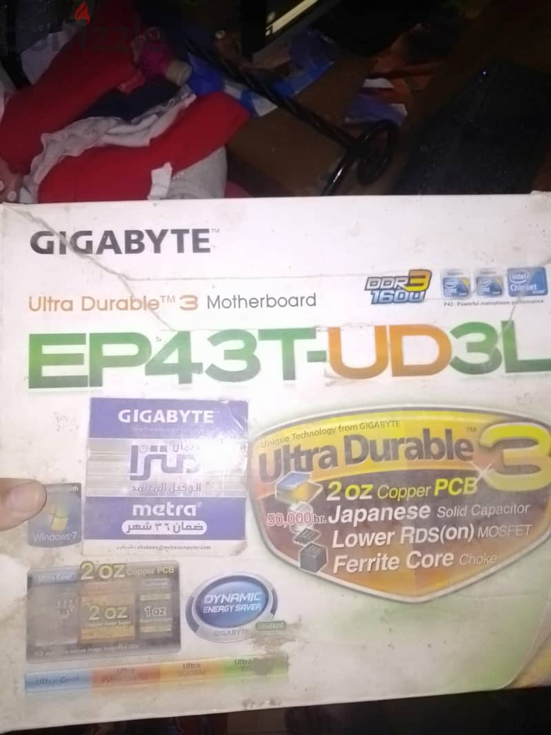 مازربورد cpu+ g43 اربعه بنك رام بتشيل رام32 g 0