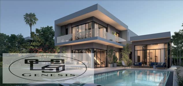 one story standalone villa in swan lake west Zayed  Hassan Allam