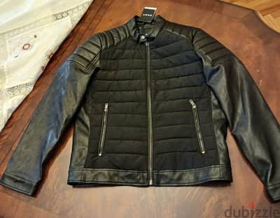 DKNY Men's Leather Jacket Size Medium NEW