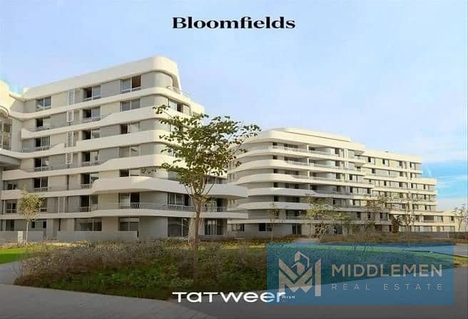 apartment 187m ready to move prime location , bloomfields mostakbal city 0