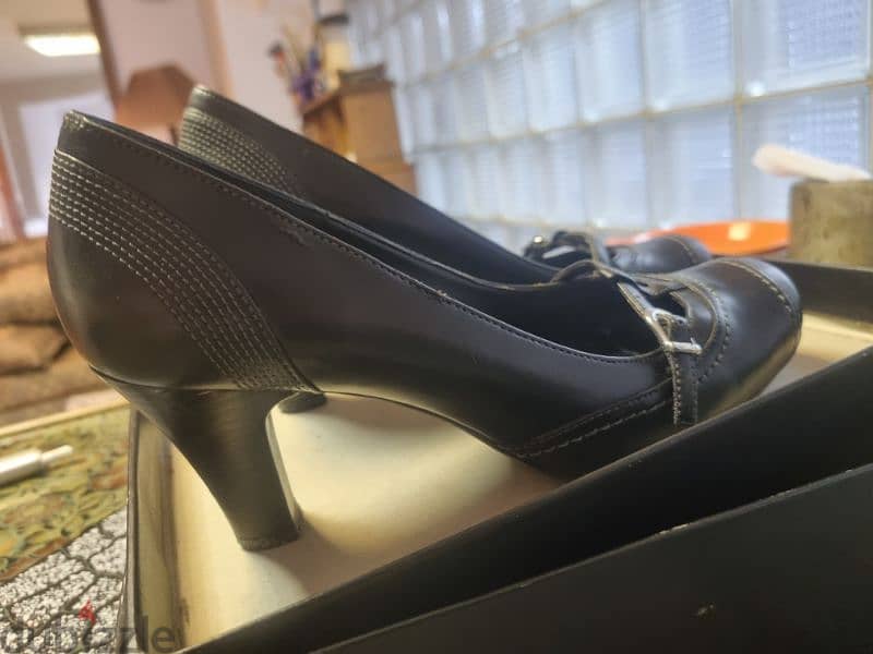 Esprit women heels pump genuine leather size38 with box 1