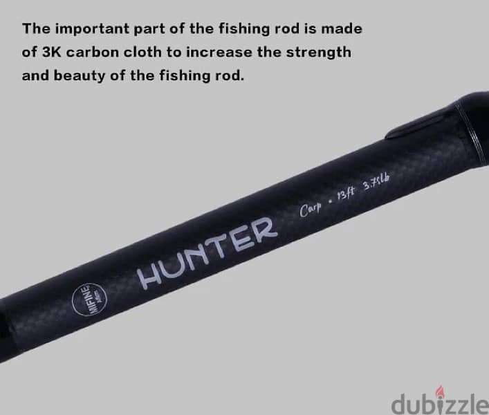 BUDEFO HUNTER CARP Fishing Rod 3.96m 6