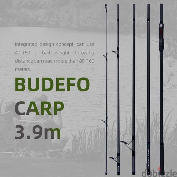 BUDEFO HUNTER CARP Fishing Rod 3.96m 10