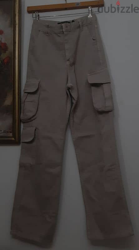 beig cargo pants 1