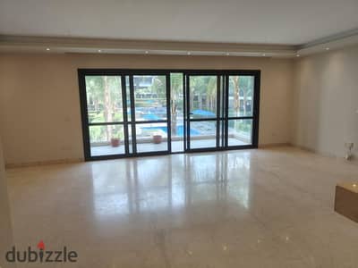 Apartment 220m for rent in el patio 7 compound . . . with AC's and kitchen . . landscape and pools view . . . minutes away from AUC