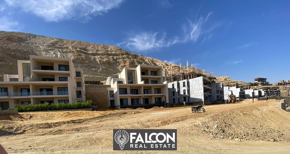 With a 5% down payment, receive a 111-meter chalet, finished, ready for inspection, one year receipt, in Baymont, Ain Sokhna. 6