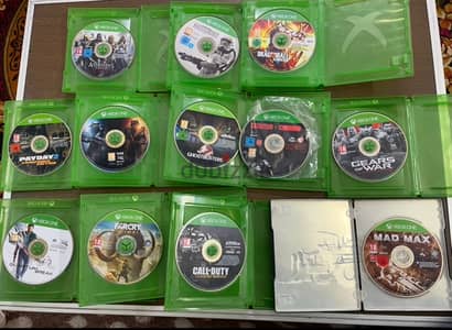 xbox one with 12 games and one controller وارد الامارات