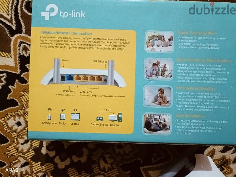 اكسس بوينت tp link  4×1 2