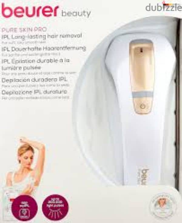 beurer pure skin pro IPL Long lasting hair removal 1