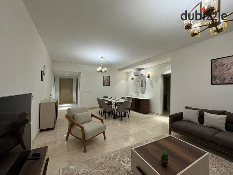 Modern Furnished apartment - open view  Pool-  apartment for Rent in Mivida Avenues Residence , New Cairo 7