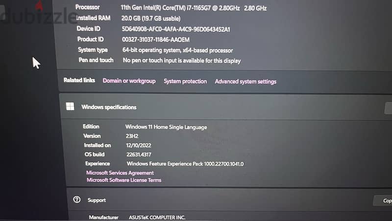 ASUS vivibook 15 2