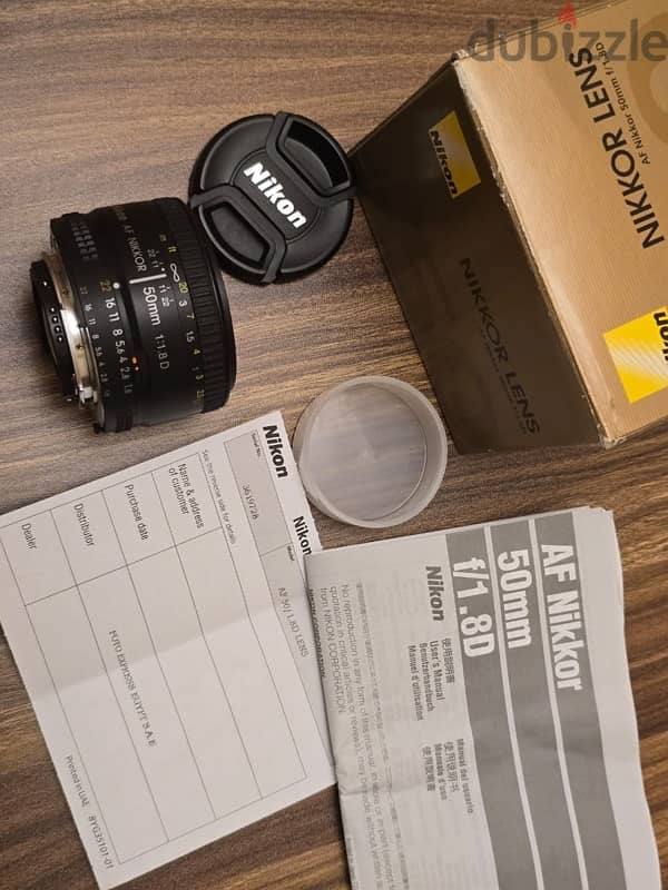 Nikkor Lens 50mm F/1.8 D كسر زيرو استعمال اقل من شهر حالة ممتااازة 1