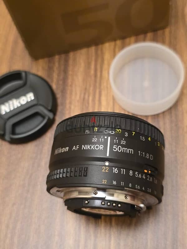 Nikkor Lens 50mm F/1.8 D كسر زيرو استعمال اقل من شهر حالة ممتااازة 2