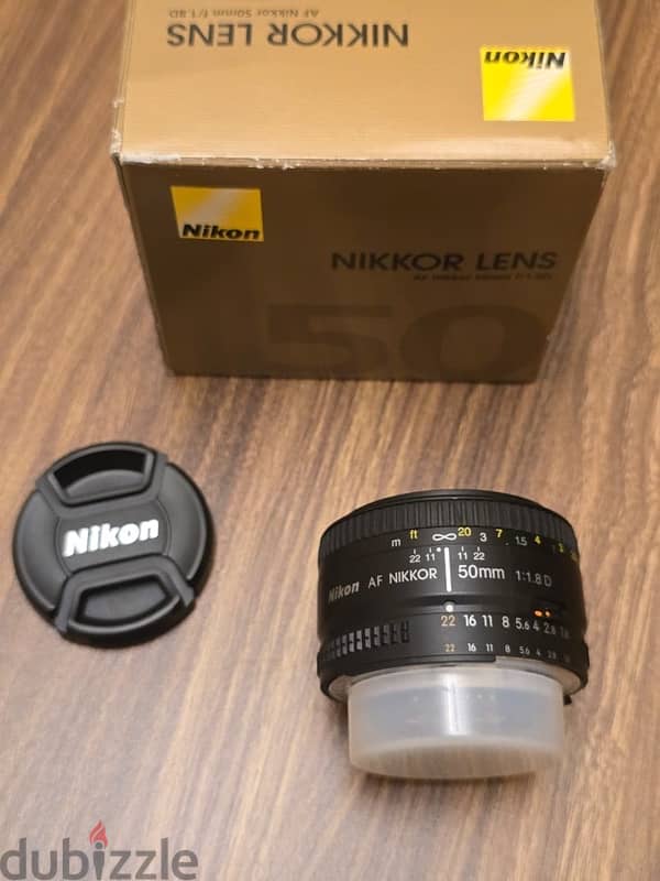 Nikkor Lens 50mm F/1.8 D كسر زيرو استعمال اقل من شهر حالة ممتااازة 3