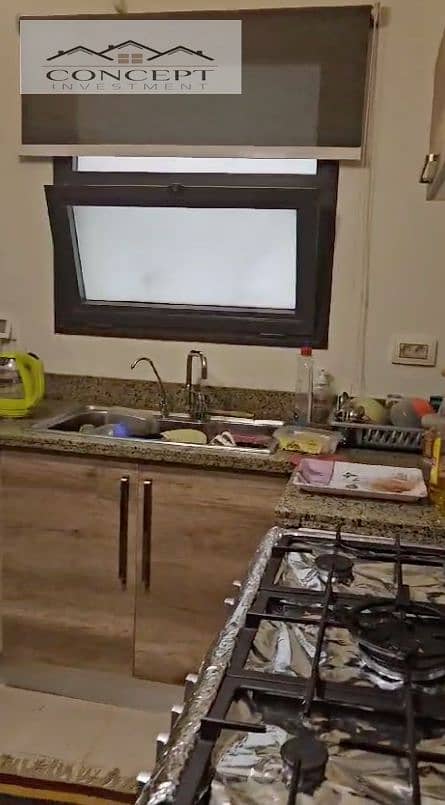 Ground Floor Aprtment With Garden Kitchen + Acs For Rent - New Cairo 9