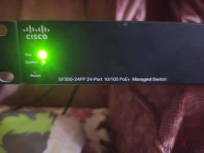 Cisco SF300-24PP 24 Port 10/100 PoE+ Managed Switch