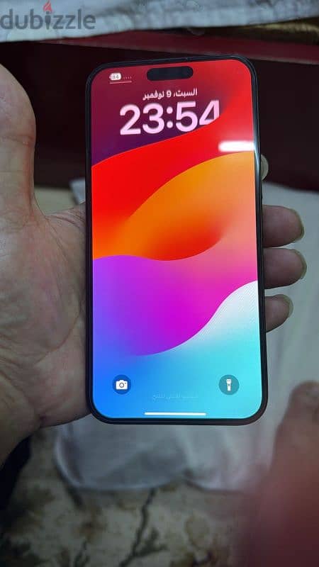 i phone 15 pro max /256/B100/خطين 1