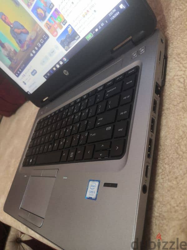 hp 640 g3 جيل سابع كورi5 هاردssd256 رام8 حاله كرتَونه 2