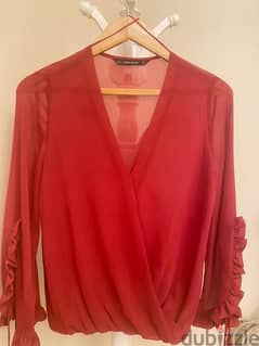 zara small size blouse 0