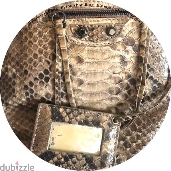 Balenciaga Paris  Python handbag 2