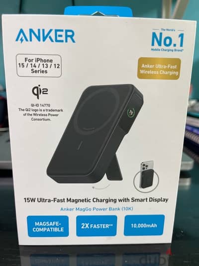 Anker 15W ultra-fast magnetic charging with smart display