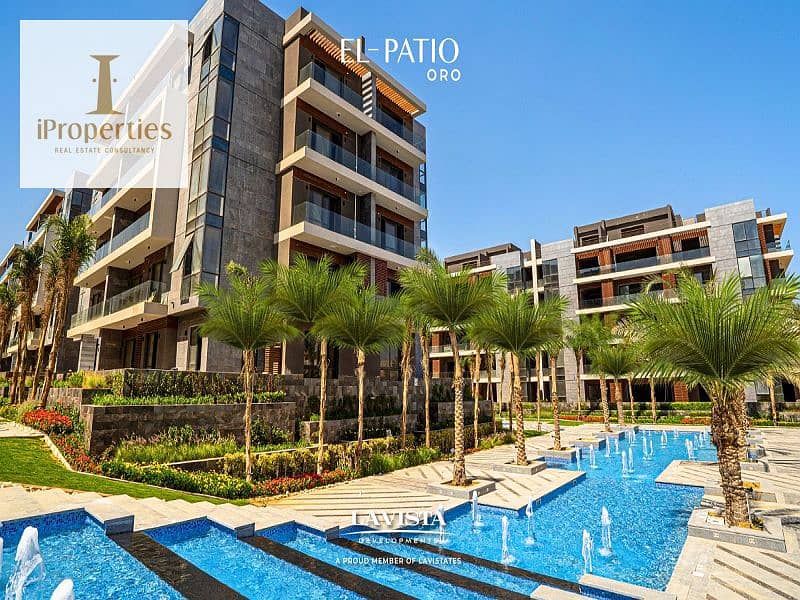 Finished apartment ready to move in el patio Oro project  la vista in the best location in New Cairo 0