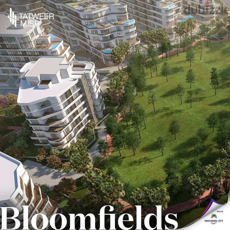 شقه 165م للبيع بمقدم وتسهيلات في الماركت  في بلوم فيلدز Bloomfields 5