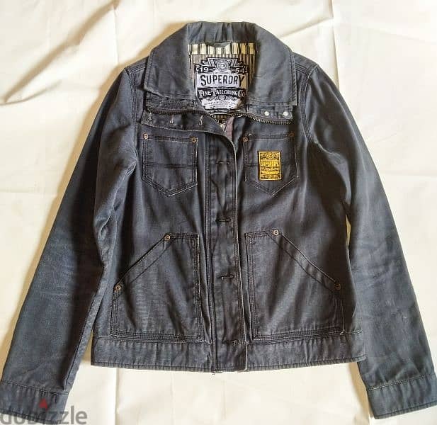 Rare Vintage Superdry Denim race Jacket 2