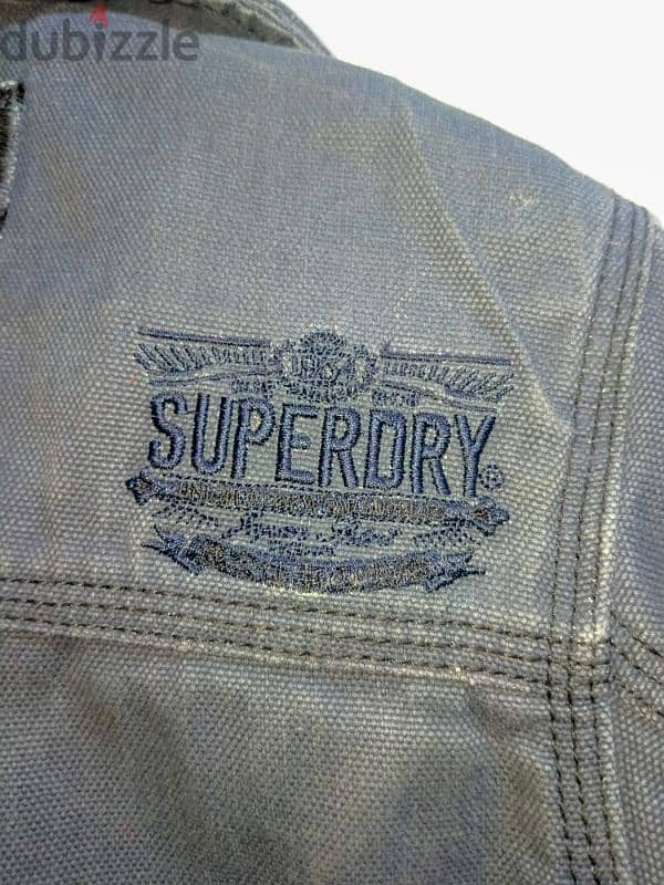 Rare Vintage Superdry Denim race Jacket 5