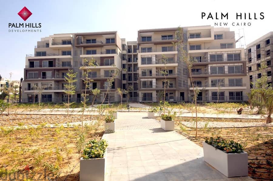 باقل سعر امتلك شقه متشطبه بفيو لاجون في بالم هيلز Palm HillS New Cairo 2