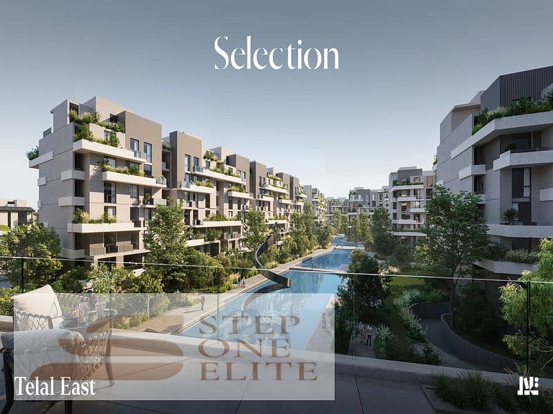 Apartment for sale in installments in the Fifth Settlement in Telal East Compound 2