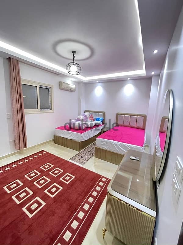 شقة مفروشة للايجار أرقى أحياء التامن الشيخ زايد قريبه لسعودى Furnished 9