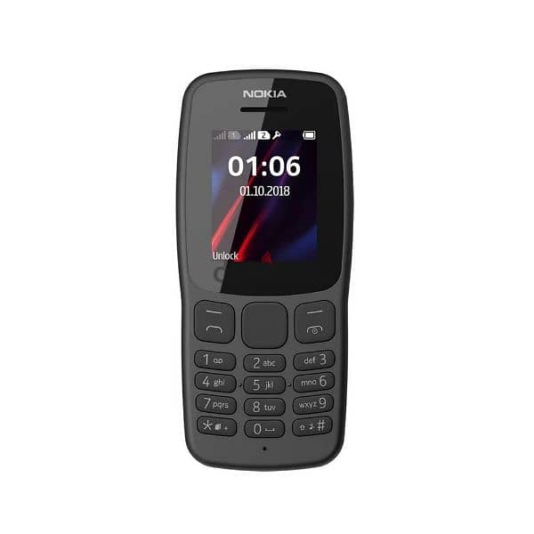 اسم الموبايل هو Nokia 106. 12