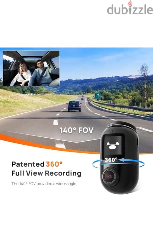 NEW SEALED 70mai Omni Dashcam, Patented 360° 1