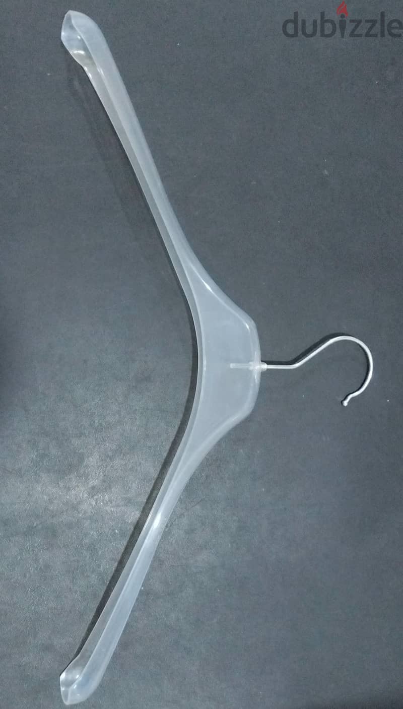 Plastic Transparent Clothes Hanger 1