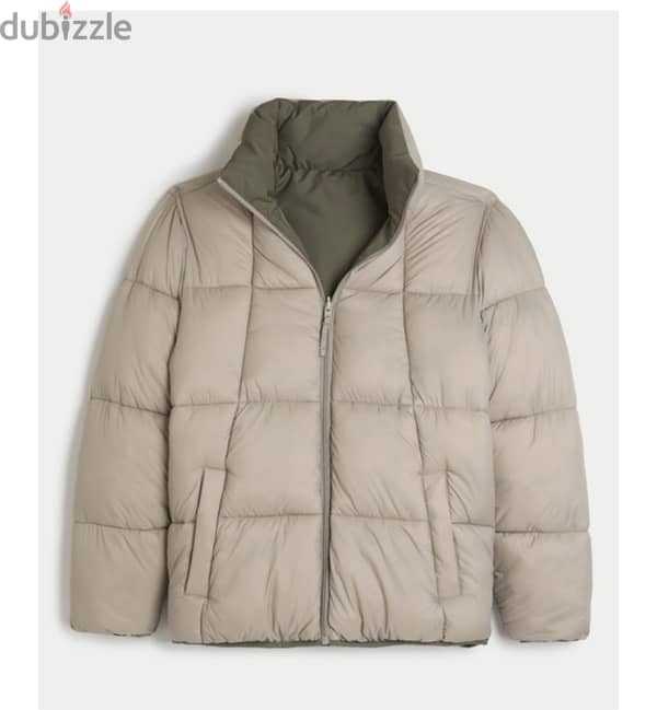 Hollister Revirsable puffer jacket 1