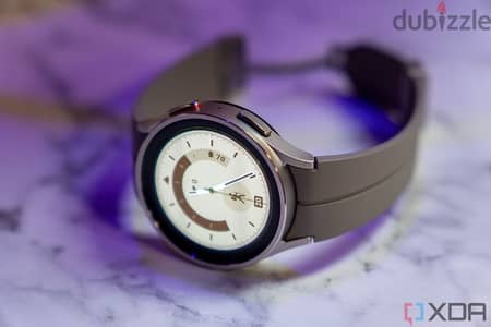 Samsung watch 5 pro 45mm silver سامسونج 5 برو سيلفر