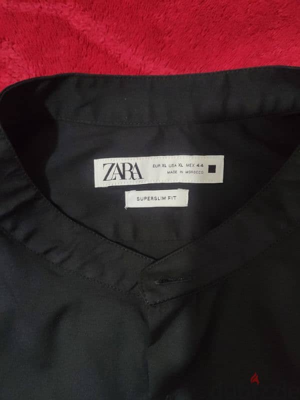 Zara man original new colour black  size xl super slim 2