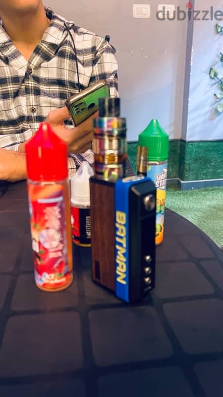 vape drag 4 full kit مع البطاريات الاصليه والتانك 1