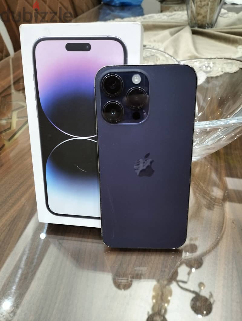 Iphone 14 pro Max for sale 2 Sim purple  color with 256GB 1