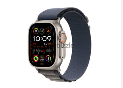 Apple Watch Ultra 2+LTE 49mm Titanium Case with Blue Alpine Loop