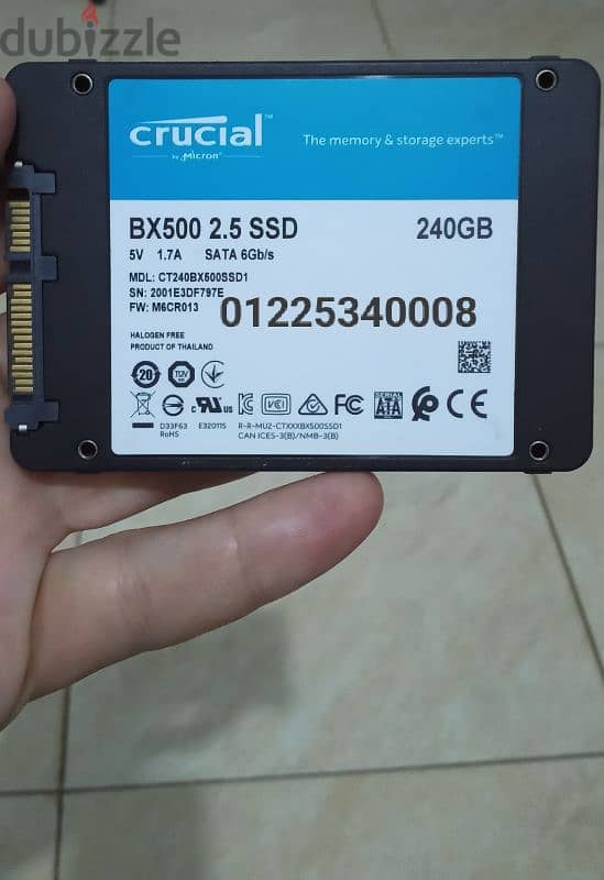 هاردات SSD ساتا مستعملة وارد أوربي هيلث 100٪ 1