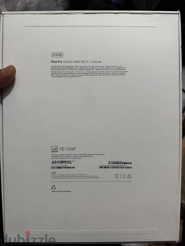 Ipad pro 13 inch 2024 512 gb 9