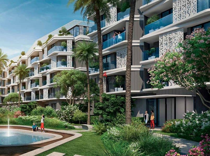 With the longest repayment period, Apartment 3 Rooms in Badya Palm Hills October Compound 0