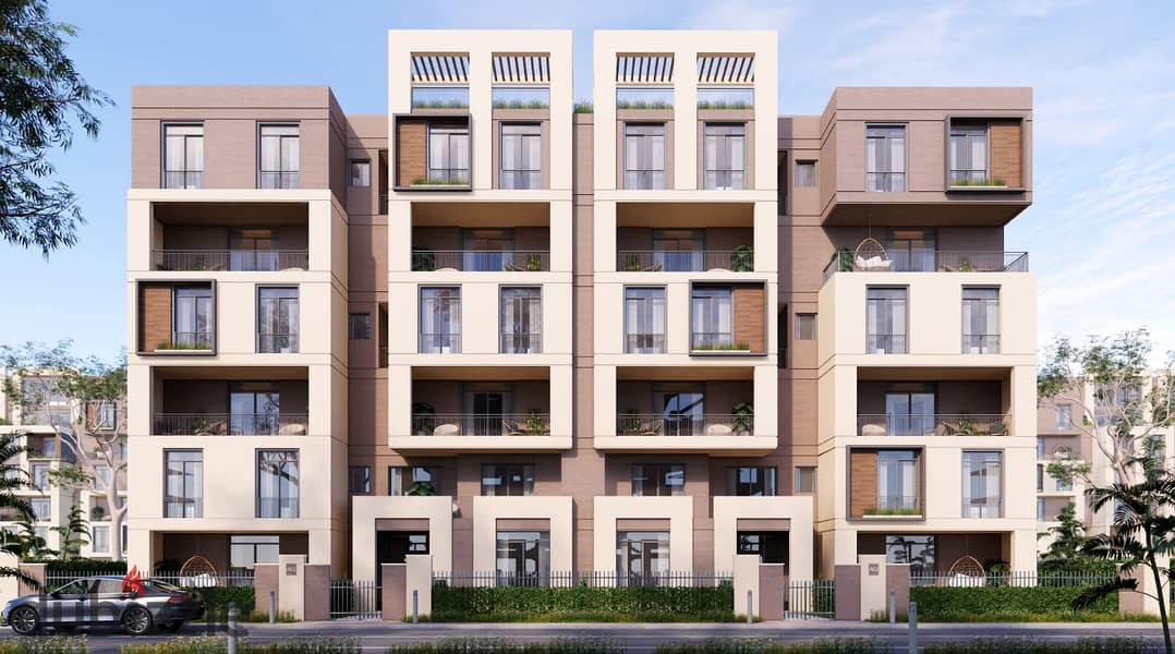 Apartment 3 rooms with view on landscape in Sarai Compound in front of Madinaty 0