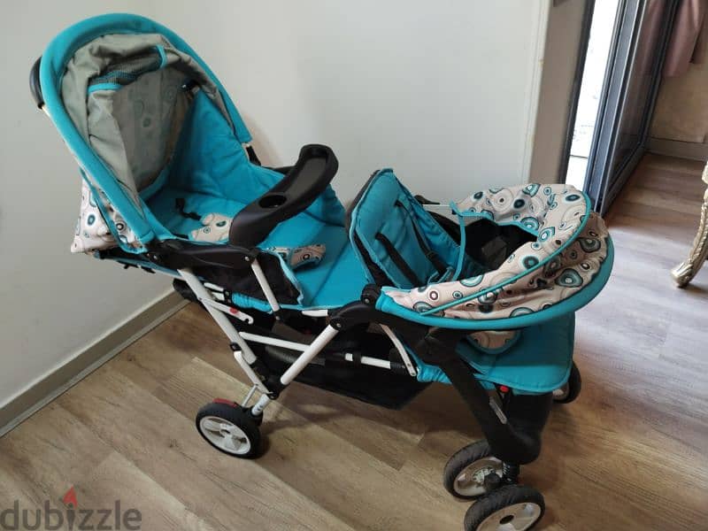 Gracco twin stroller. 3