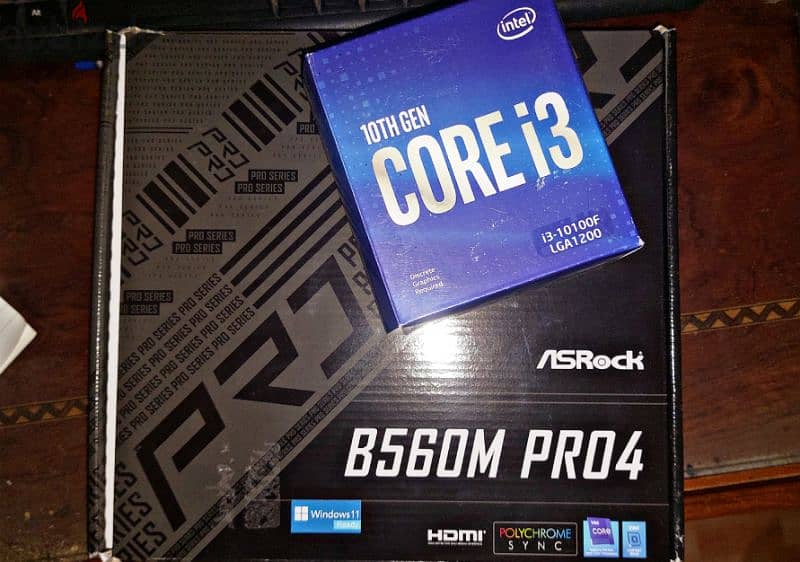 Asrock B560M PRO4  i3 10100f 2