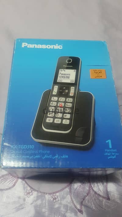 تليفون لالسلكى باناسونيك جديد وارد السعوديه بالكررتونة موديل KX-TGD310